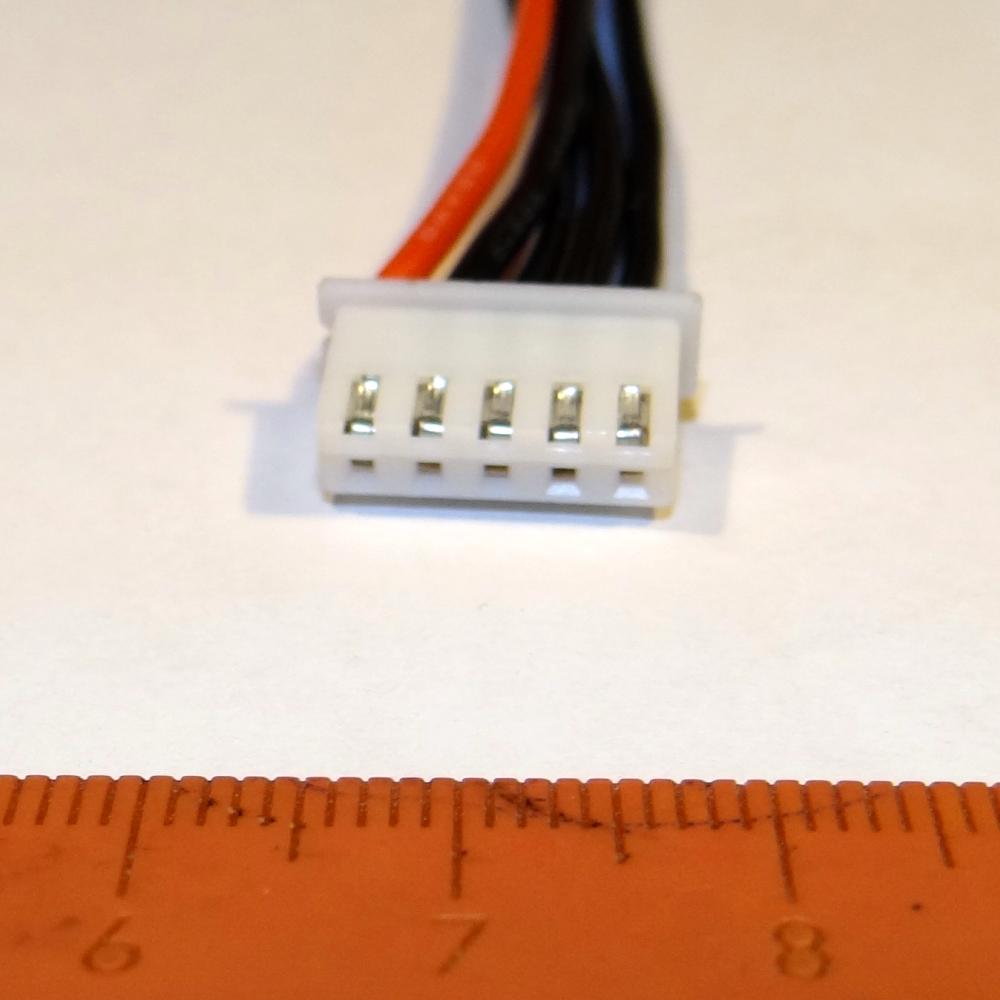 JST XH 2.54 5-PIN гнездо 5-pin с проводными выводами 60mm